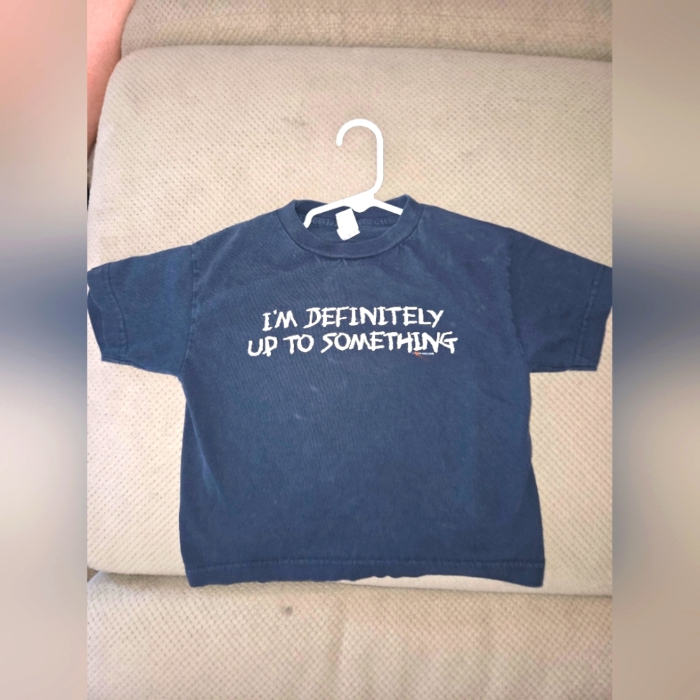 I'm Definetly Up To Something Black Tshirt 5t